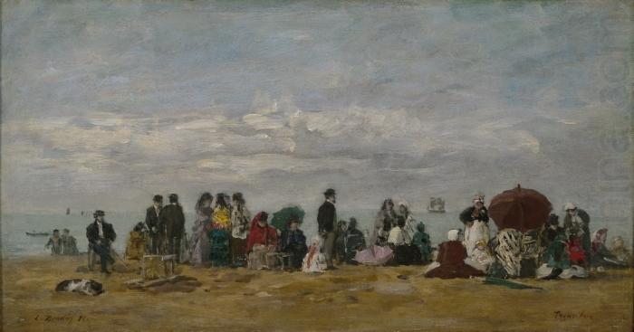 Beach at Trouville, Eugene Boudin